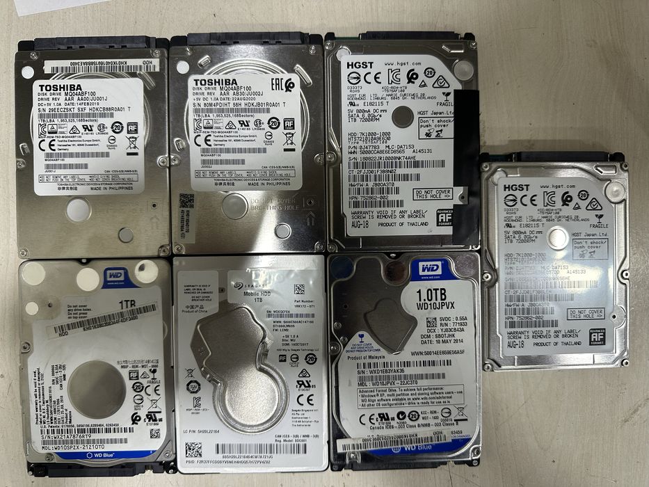 HDD toshiba 1tb 2.5”