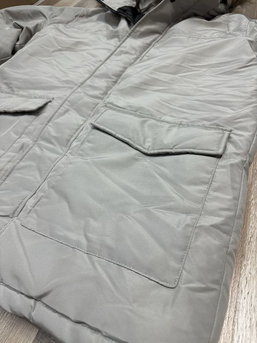 Мъжко сиво зимно яке