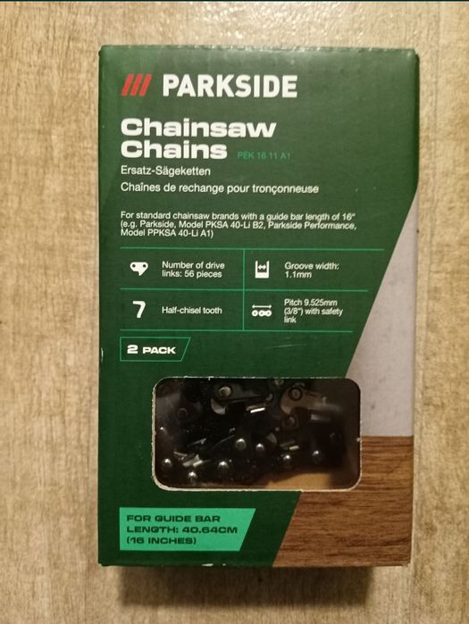 Parkside drujba electrica 40V cu baterie de 20V 4A 8A fierastrau lant