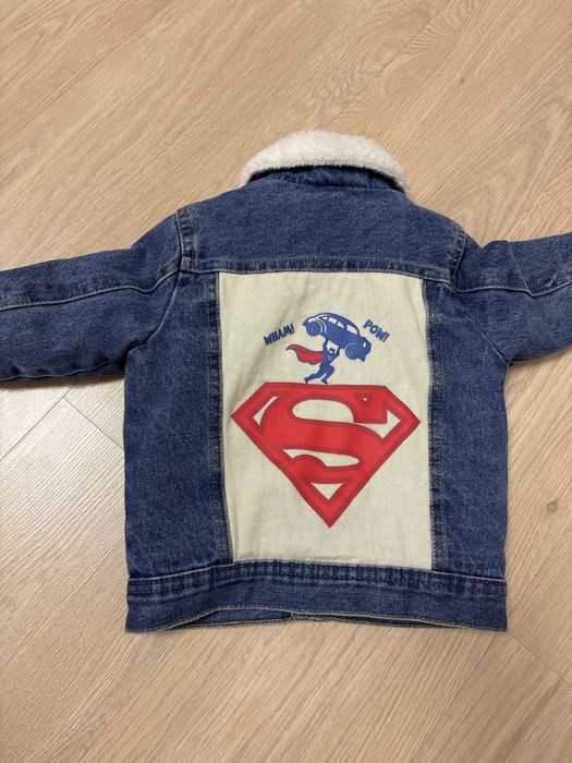 Geaca din denim cu blana marimea 86