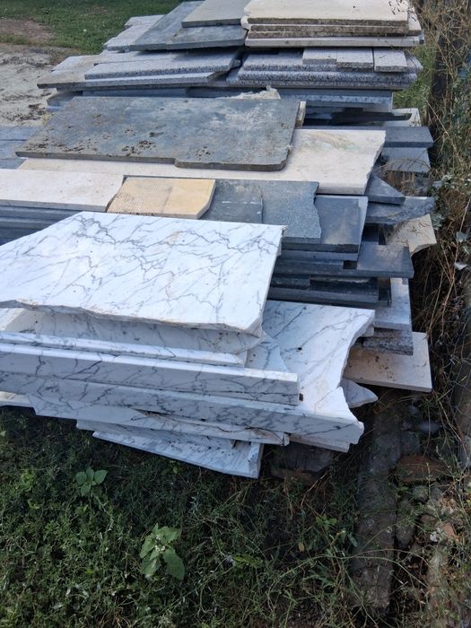 Vand marmură resturi