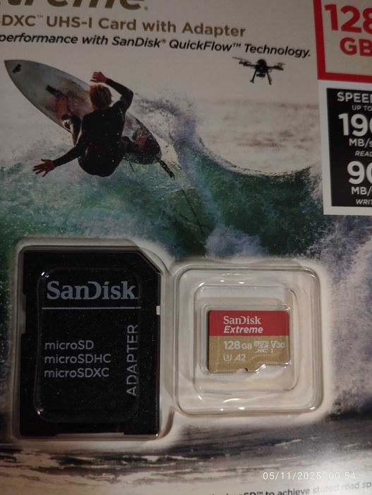 Карта памет 128 GB Sandisk Extreme  190MB