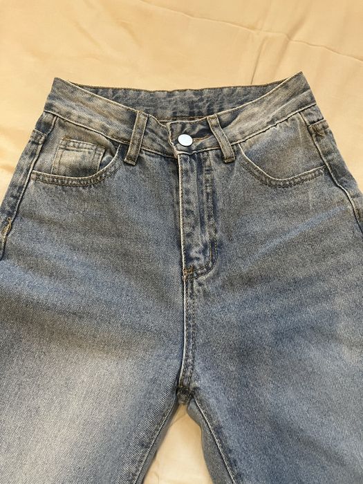 Дънки wide leg носени един път размер:32 или xxs