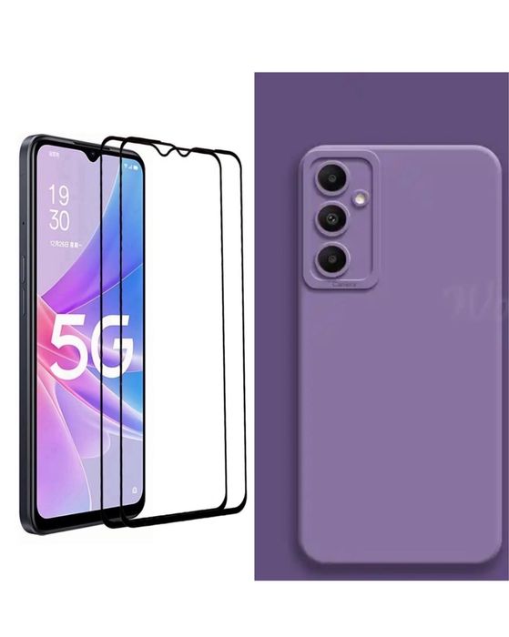 Samsung A15/A16/A25/A35/A55 Husa Interior Fin + Folie Sticla/Silicon