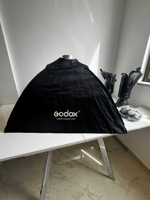 GODOX 2 buc Lampă + 2 stative + 2 softbox-uri
