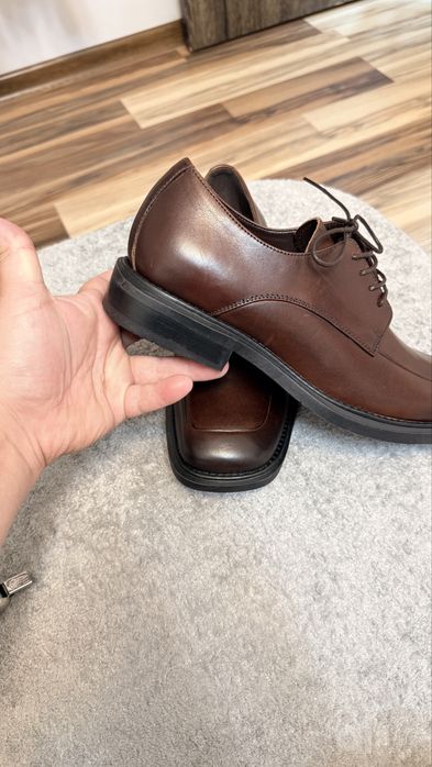 Туфли tufli shoes ботинки 43 оригинал кожа ручной работы