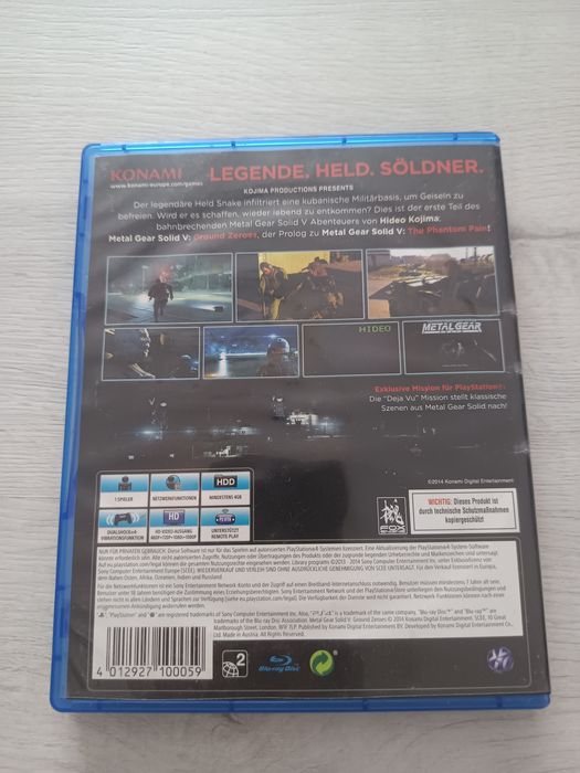 Joc de PS4 Metal Gear Solid V Ground Zeroes