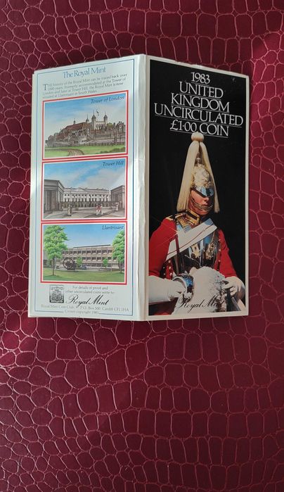 Колекционерска монета 1 паунд 1983