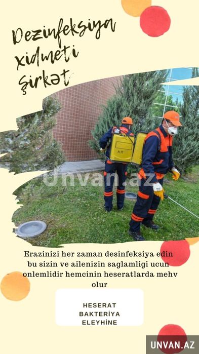 Dizinfeksiya xizmati toza va sifatli bajaramiz