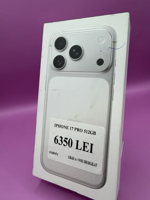 Iphone 17 Pro 512 Nou •Matei Amanet Margeanului•0180
