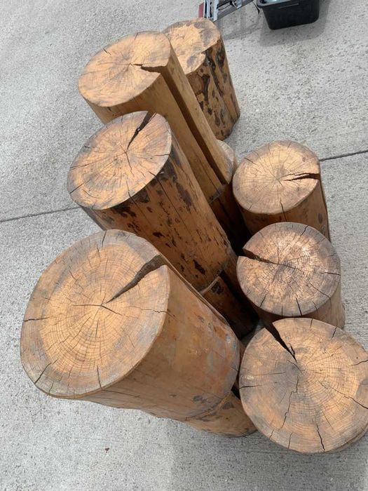 Scaun bustean de gradina