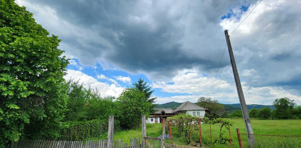 Teren 12.006 mp – Deschidere 58m, Casă bătrânească, Anexe, Gaze și Apă la poartă
