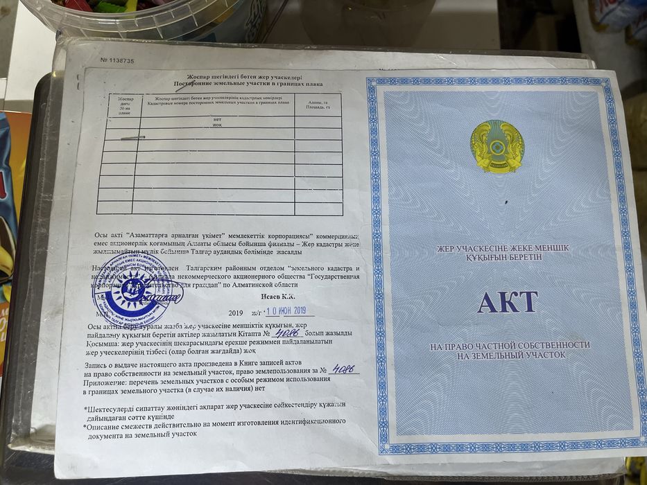 Продам участок Нура  Байдыбек