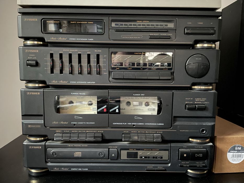 Combina Fisher cu doua boxe