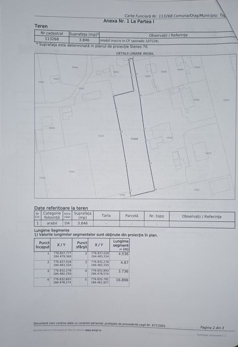 Teren intravilan arabil 3846 mp, Topraisar.Zona buna,sub pretul pietei