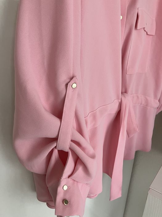 Дамска риза Zara в розов цвят