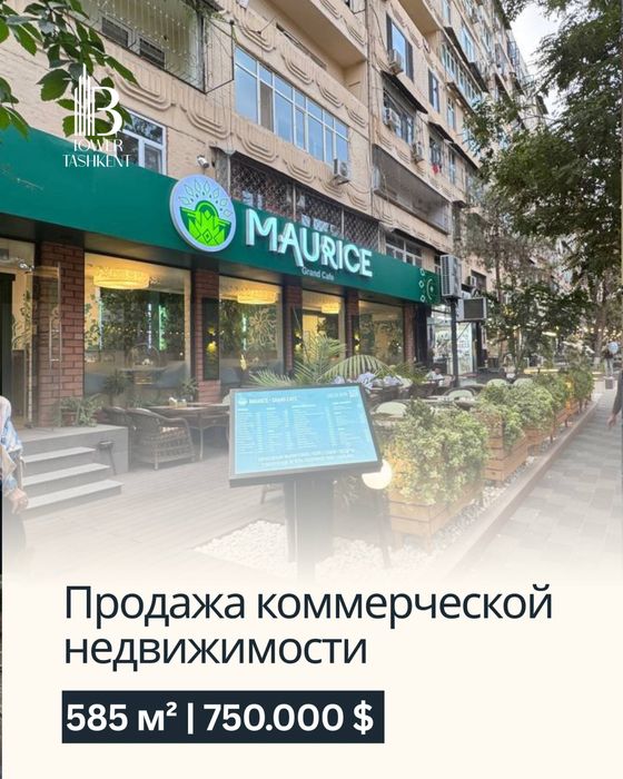 Коммерция 185м² + терраса 400м² Гостиница Россия