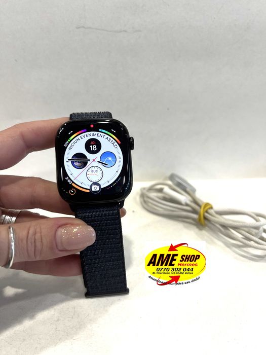 Apple Watch Series 10, GPS, 46mm, sănătate baterie: 99%!