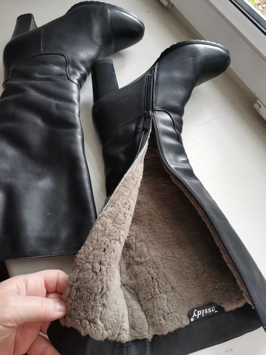 Продам сапоги эко кожа