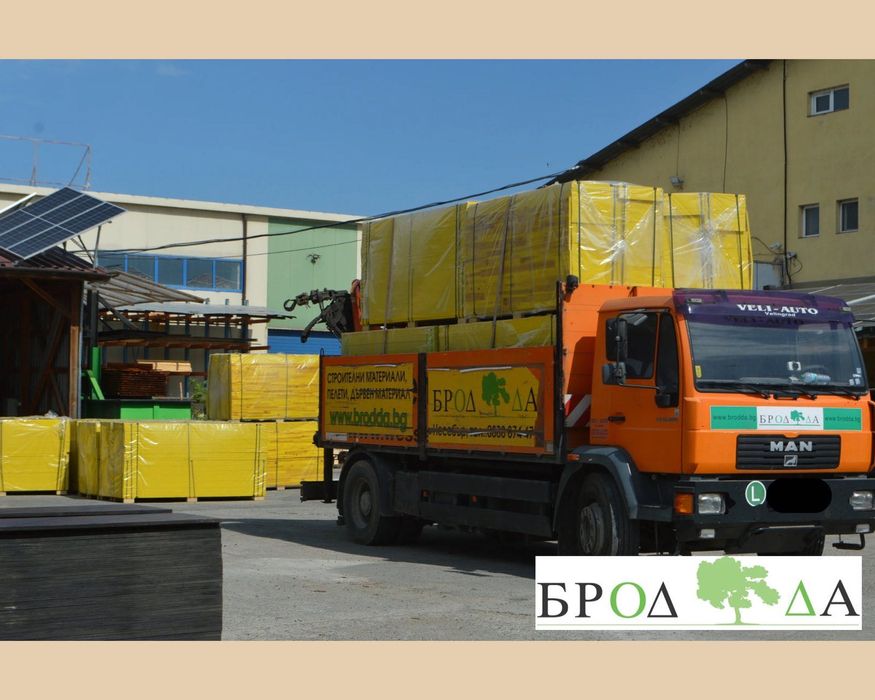 Жълти кофражни платна 21 мм