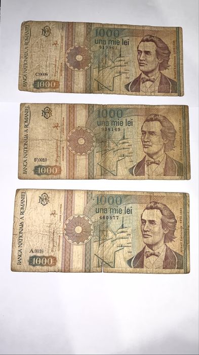 Bamcote 1000 lei Mihai Eminescu
