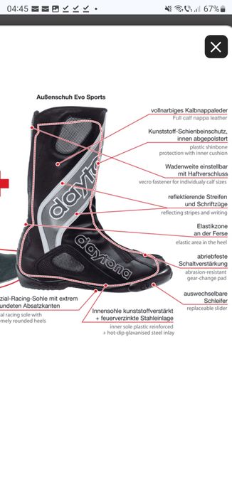 Ghete moto Daytona Evo Sports IS