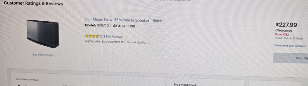 Boxă wireless LG Music Flow H7 – Wi-Fi & Bluetooth