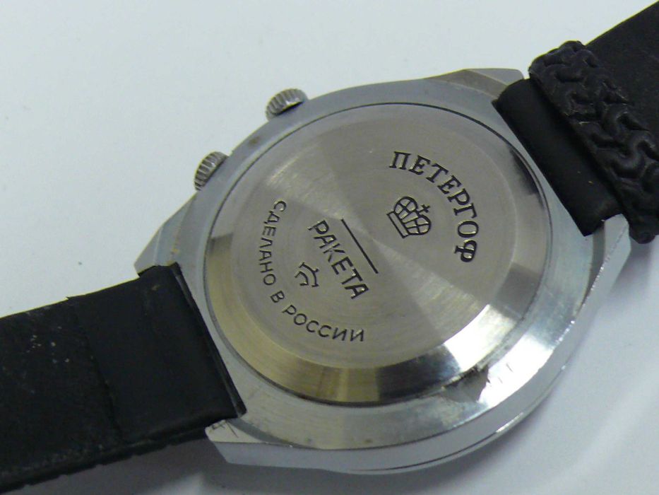 Съветски Ракета/RAKETA ПЕТЕРГОФ Мъжки ръчен часовник, работещ