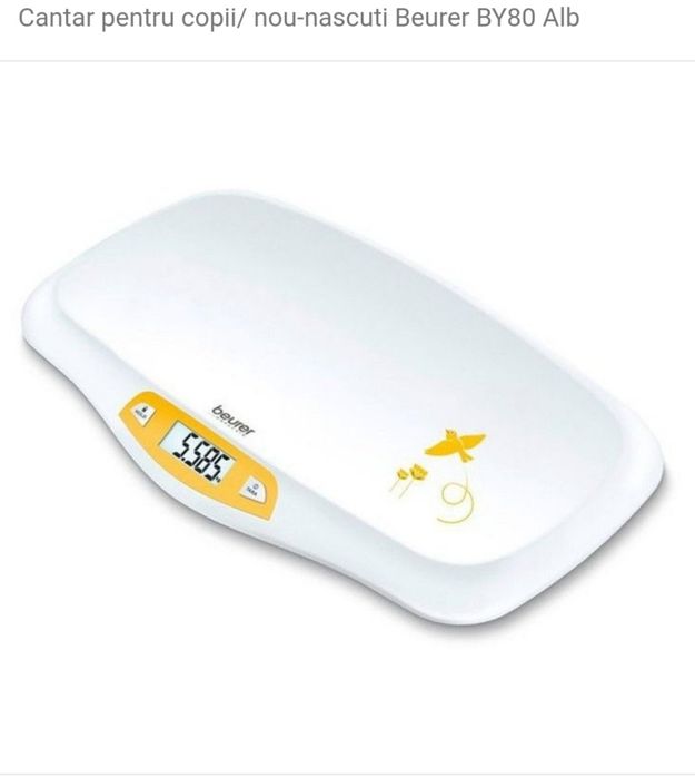Cantar de bebelusi BEURER BY80, 20kg, alb-galben