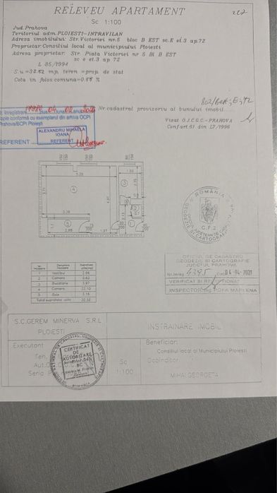 Garsonieră modernă ultracentral Ploiești (Piața Victoriei)