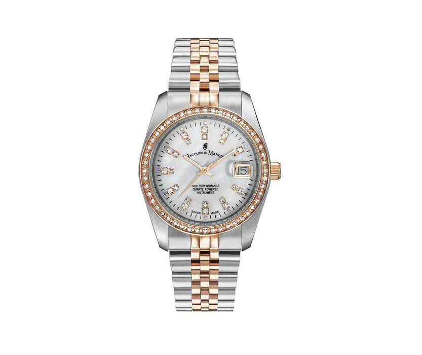 Orologio Donna Jacques Du Manoir Dress NROP.16 – Cassa In Acciaio Oro Rosa, Bracciale Metallico – Ispirazione - 2
