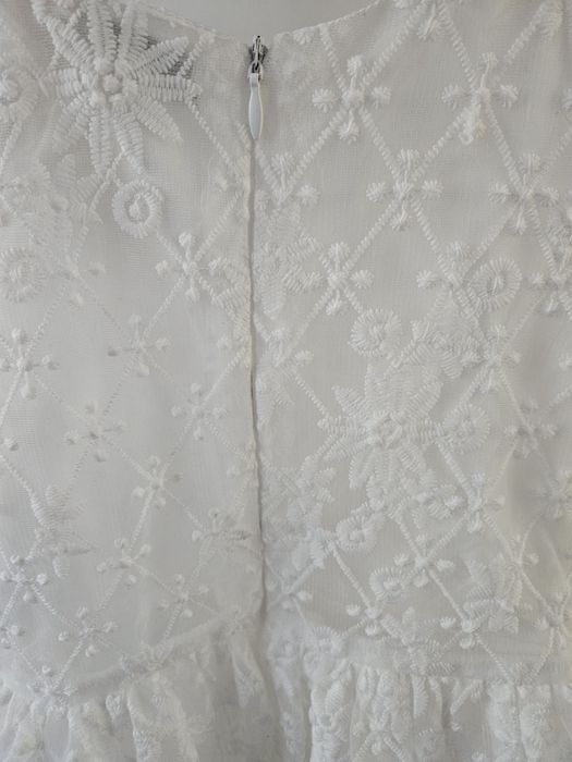 Детска официална бяла рокля с тюл Fiona & Co