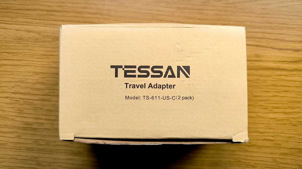 TESSAN 2 броя USA travel adapter с USB-C и USB-A - 3 in 1, нови