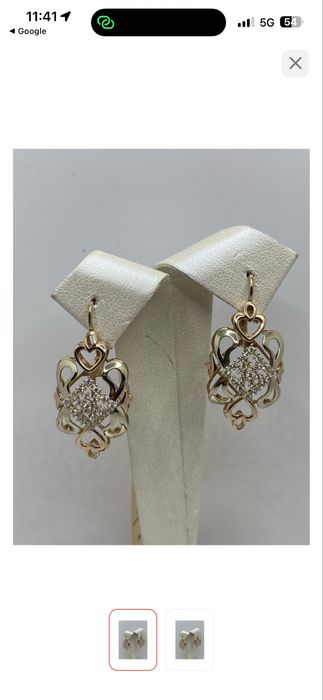 Продам серьги золотые