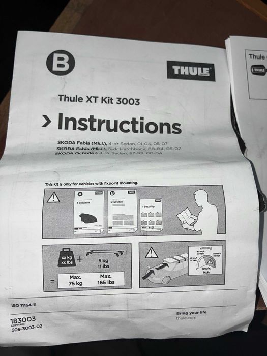 THULE XT Kit 3003