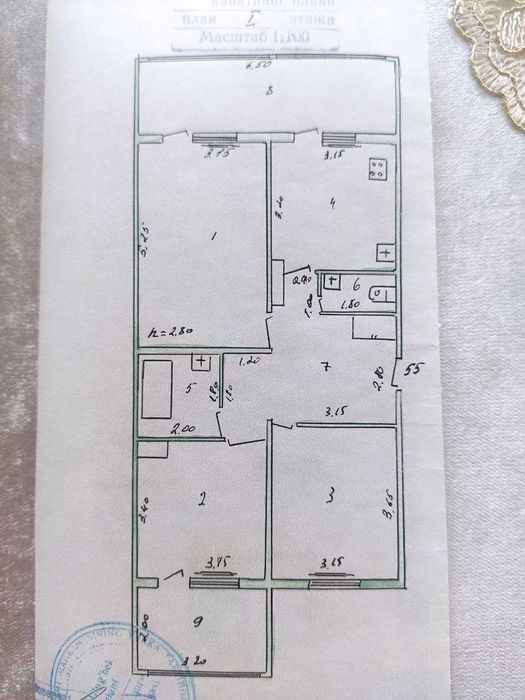 Продается 3-х комнатная квартира, Карасу-6, 3/1/9, 85.34 кв.м