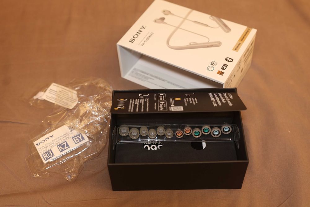 Наушники Bluetooth, SONY WI-1000XM2, серебристый