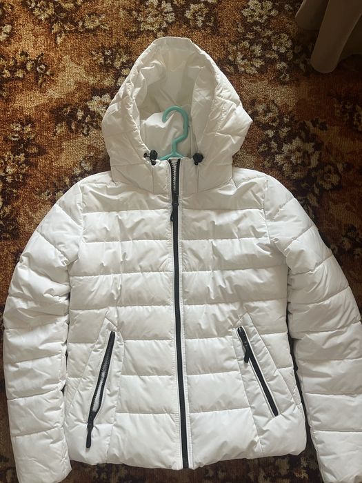 Бяло дамско зимно яке FB Sister – размер S