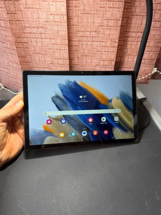 Tabletă Samsung Galaxy Tab A8 (2021) 10.5", Argintiu, Memorie 32GB, 3GB+4GB RAM, Android 14