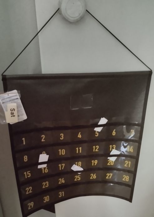 Календарь -органайзер настенный, с кармашками для заметок. Япония.