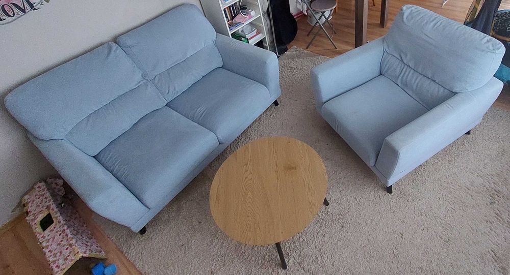 Качествен холов комплект Златамебел – диван + фотьойл + килим + маса