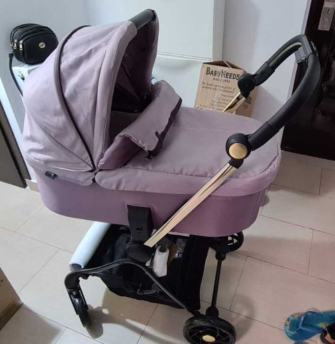 Carucior Chicco 2 in 1 one4ever, 3 piese,Orchid/PirateBlack,0+ la 22kg