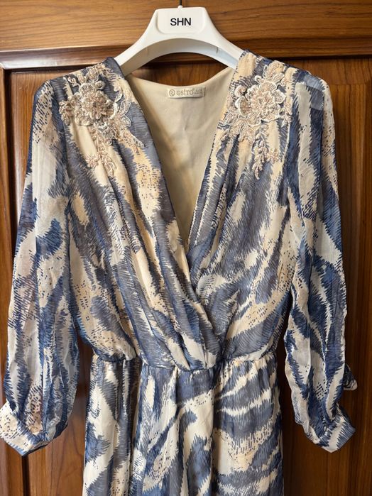 Рокля в син цвят