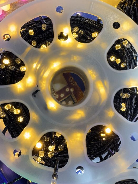 Instalatie Rola Brad Craciun 100M exterior/int color, alb cald rece