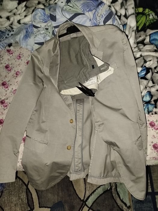 Vand sacou și pantalon bumbac nou din italia