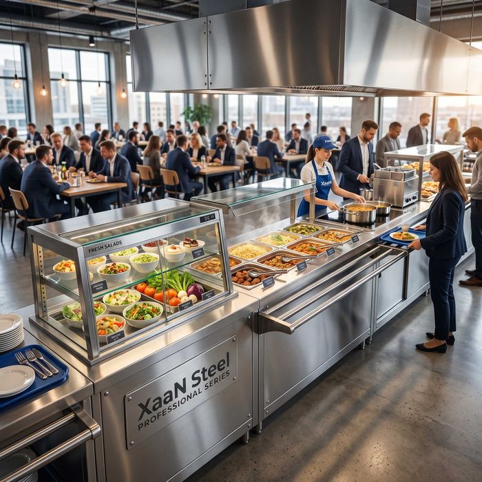 Ovqat tarqatish liniyasi (Nerjaveyka) — XaaN Steel Professional