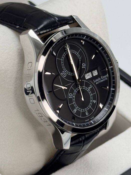 Швейцарские часы фирмы Louis Erard, хронограф механические