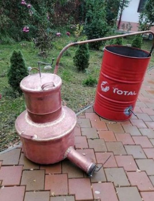 Cazan de tuica 100 litri nou din cupru