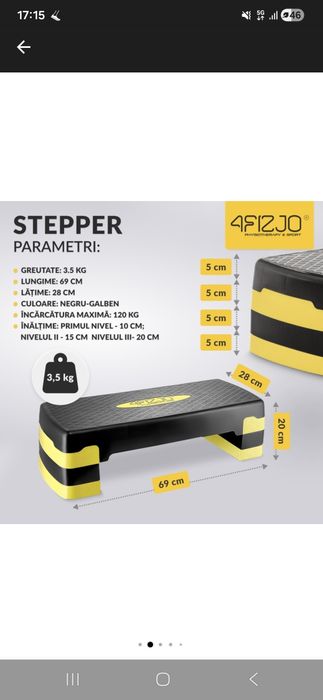 Stepper cu trei trepte