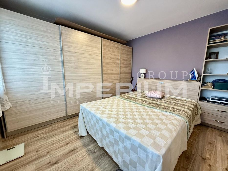 ТОП! Тристаен обзаведен апартамент под наем в района на жк. Чайка, гр